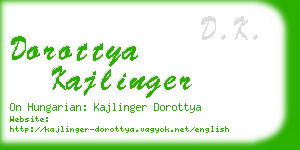 dorottya kajlinger business card